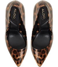 ALDO Lala Leopard Print Pointed Toe Dress Pumps