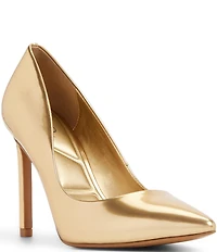 ALDO Lala Metallic Patent Pointed Toe Dress Pumps