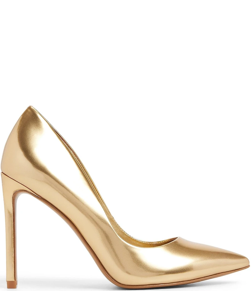 ALDO Lala Metallic Patent Pointed Toe Dress Pumps