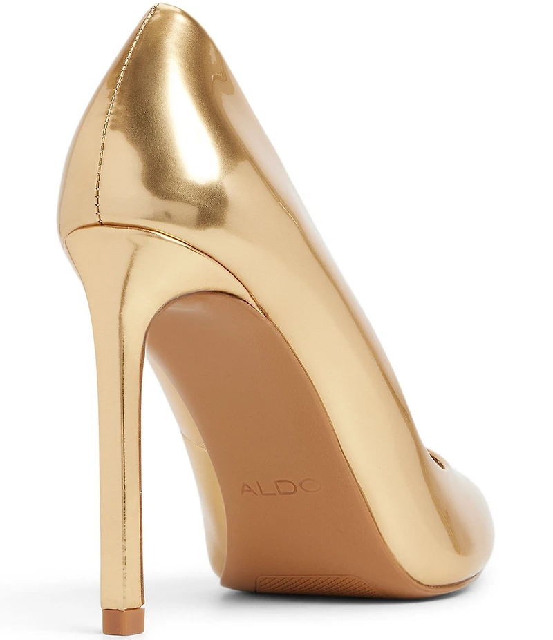 ALDO Lala Metallic Patent Pointed Toe Dress Pumps