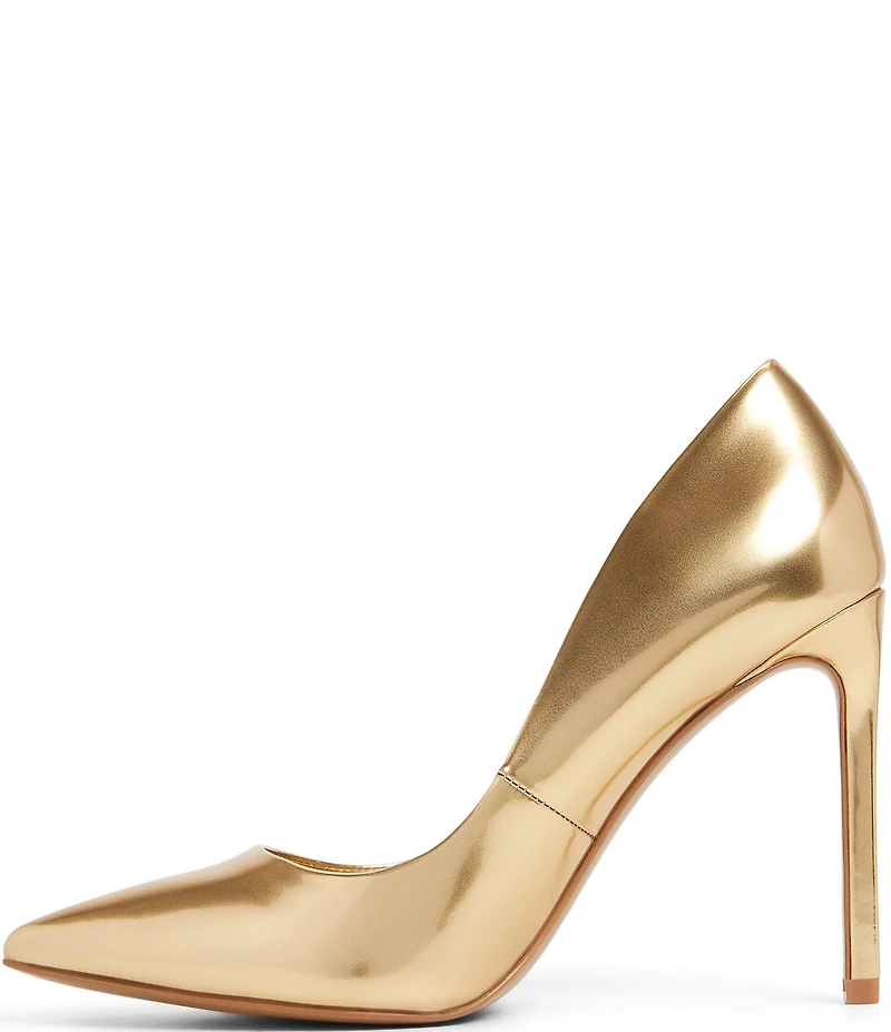 ALDO Lala Metallic Patent Pointed Toe Dress Pumps