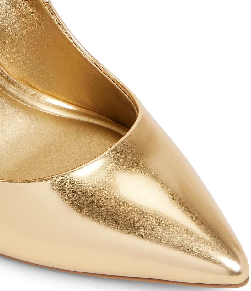 ALDO Lala Metallic Patent Pointed Toe Dress Pumps