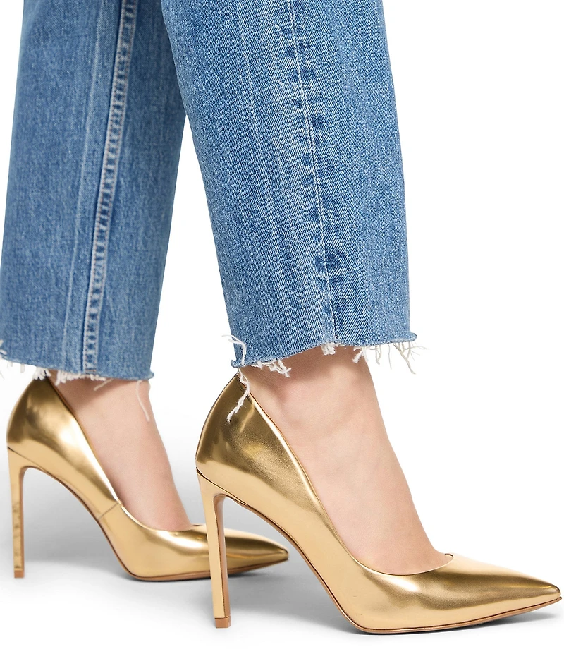 ALDO Lala Metallic Patent Pointed Toe Dress Pumps
