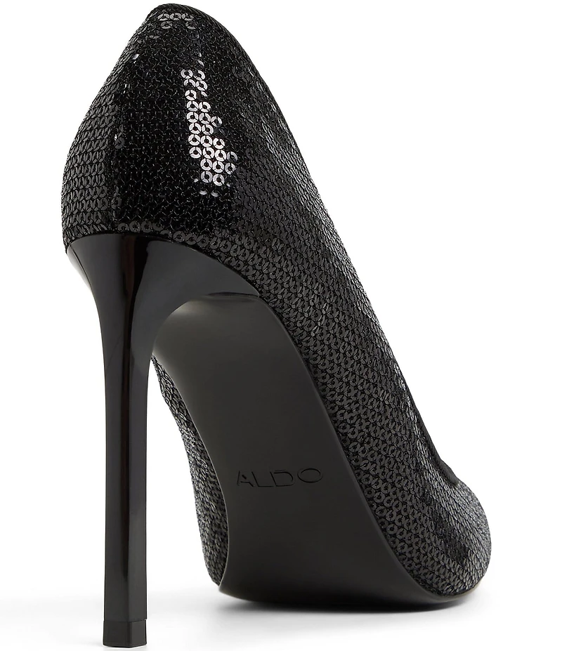 ALDO Lala Sequin Mesh Pointed Toe Dress Pumps