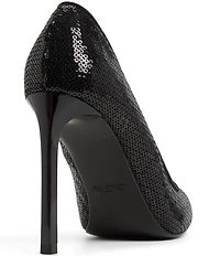 ALDO Lala Sequin Mesh Pointed Toe Dress Pumps
