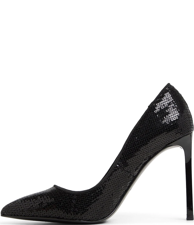 ALDO Lala Sequin Mesh Pointed Toe Dress Pumps