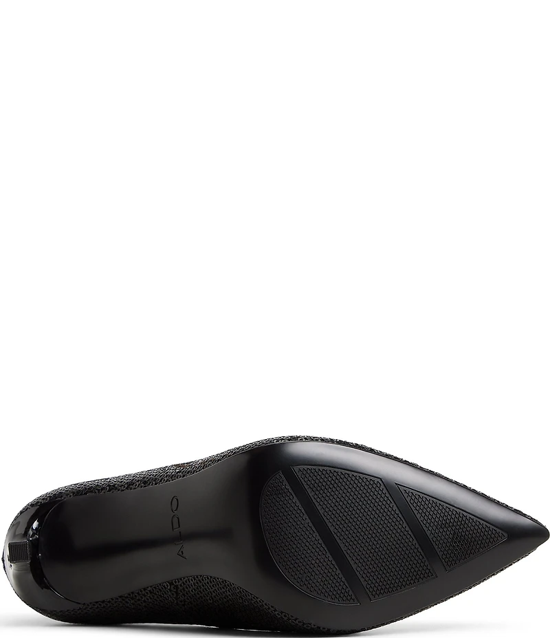 ALDO Lala Sequin Mesh Pointed Toe Dress Pumps