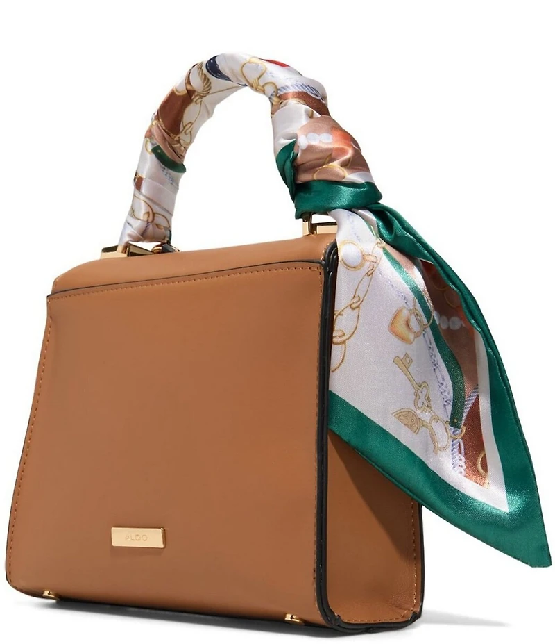ALDO Larigodiaa Turnlock Scarf Handle Crossbody Satchel Bag