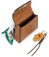 ALDO Larigodiaa Turnlock Scarf Handle Crossbody Satchel Bag
