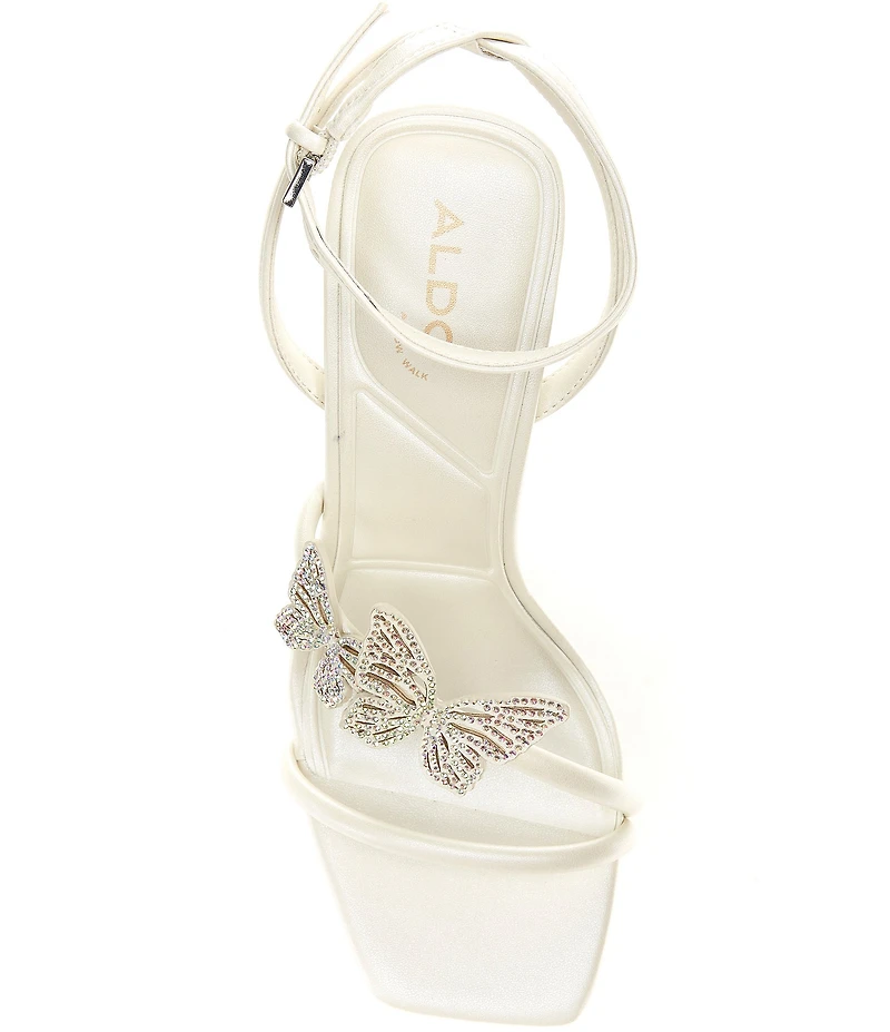 ALDO Laylia Metallic Butterfly Ankle Strap Dress Sandals