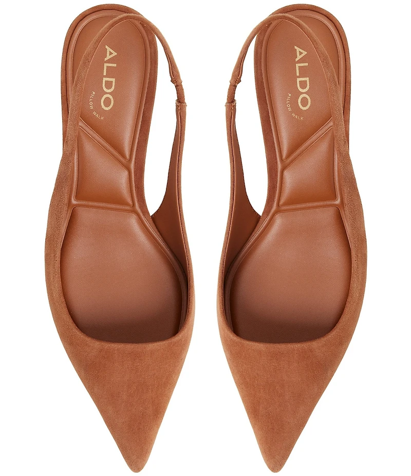 ALDO Leane Suede Kitten Heel Slingback Pumps