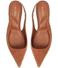 ALDO Leane Suede Kitten Heel Slingback Pumps