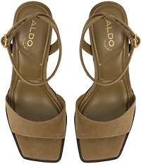 ALDO Lothon Suede Ankle Strap Platform Block Heel Dress Sandals