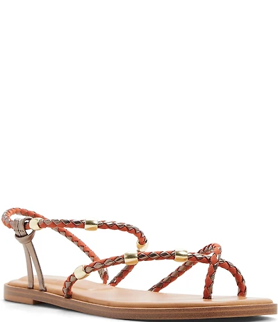 ALDO Loucinda Braided Beaded Flat Thong Sandals