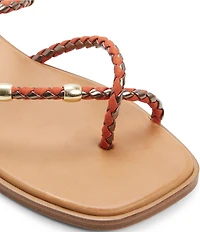 ALDO Loucinda Braided Beaded Flat Thong Sandals