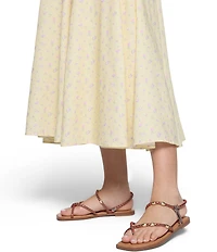 ALDO Loucinda Braided Beaded Flat Thong Sandals