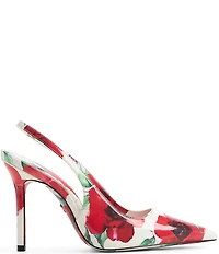 ALDO Lovebloom Floral Print Patent Slingback Pumps