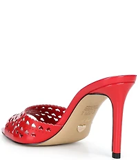 ALDO Lovemule Patent Heart Cut Out Dress Sandals