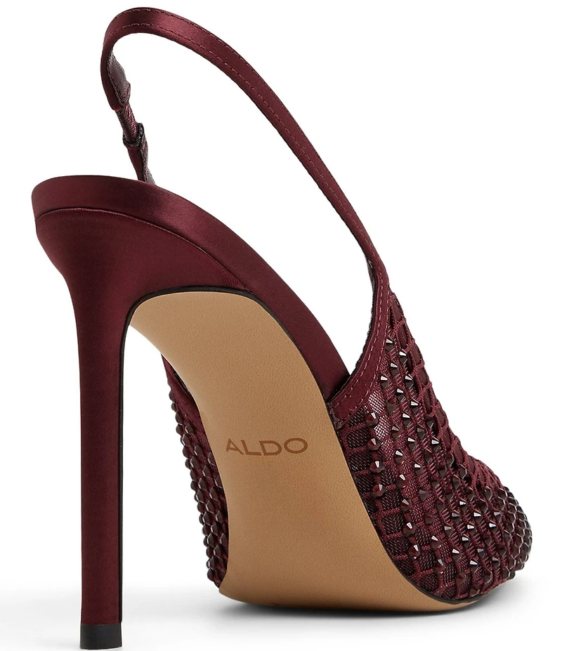 ALDO Marciana Rhinestone Mesh Slingback Dress Pumps