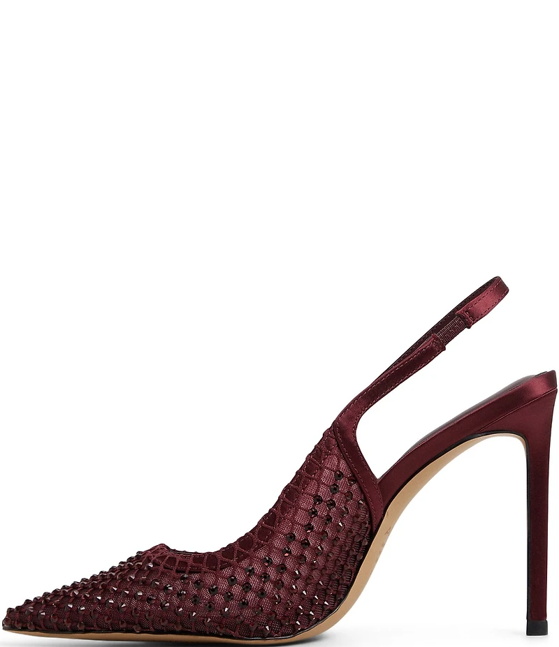 ALDO Marciana Rhinestone Mesh Slingback Dress Pumps