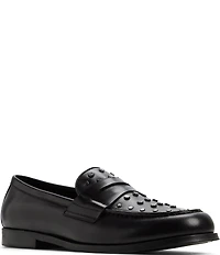 ALDO Men's Keifer Leather Studded Penny Dress Loafers
