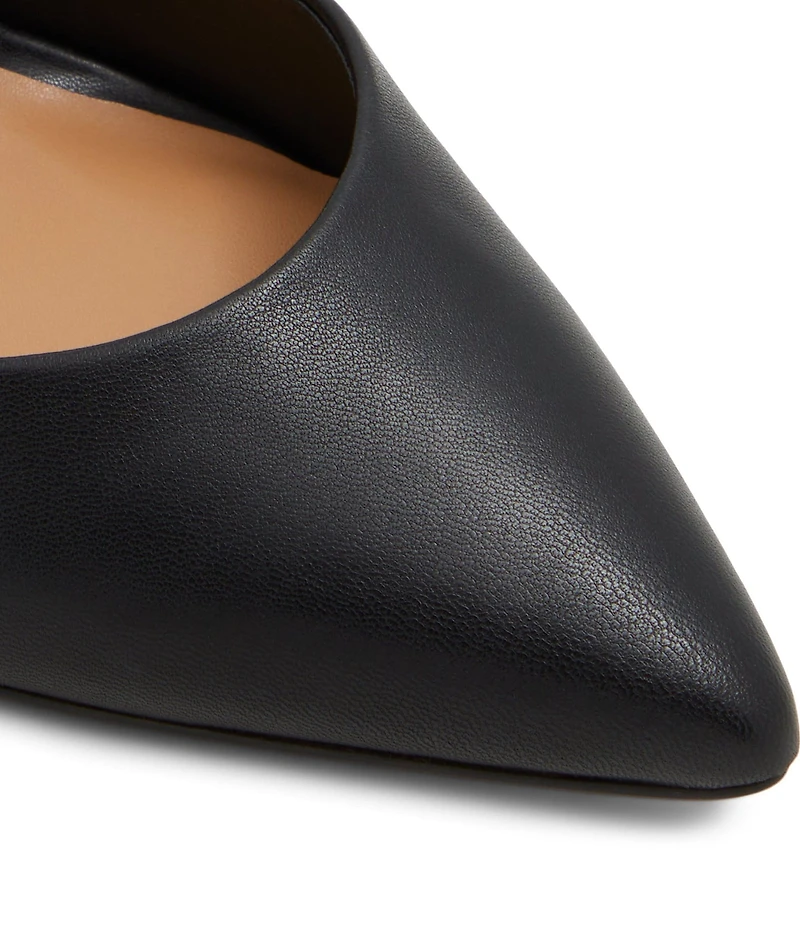 ALDO Milley Leather Ankle Strap Block Heel Pumps