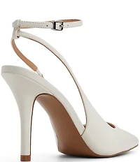 ALDO Nikoletta Patent Slingback Ankle Strap Pointed Toe Pumps