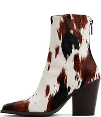 ALDO Norelle Cow Print Haircalf Booties