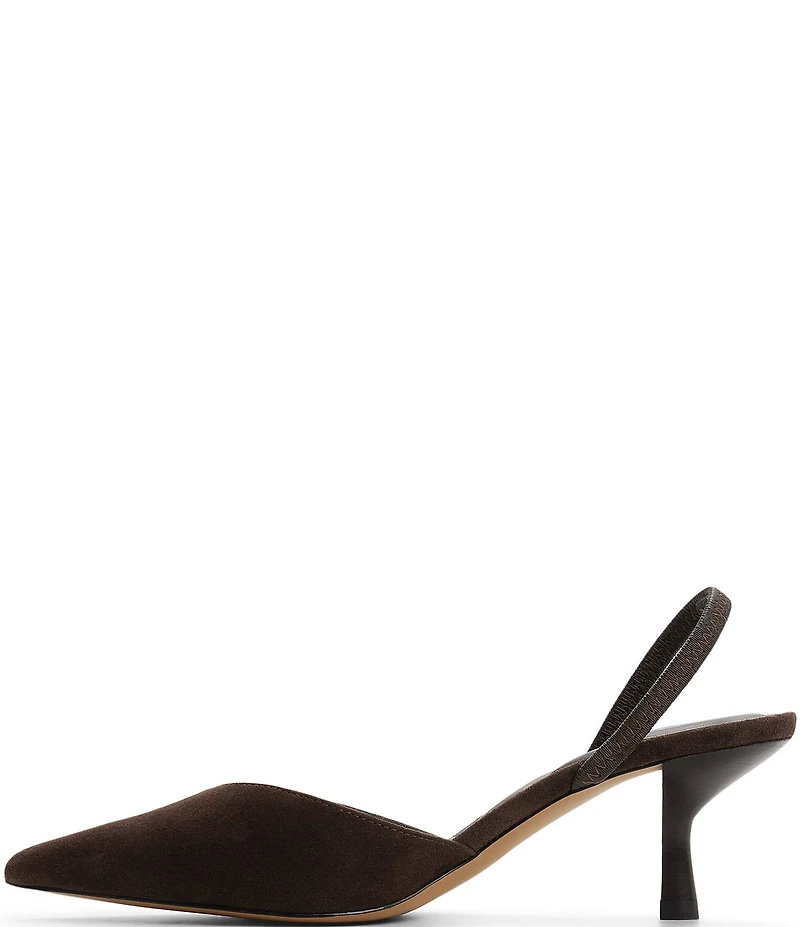 ALDO Olivia Suede Slingback Pointed Toe Pumps