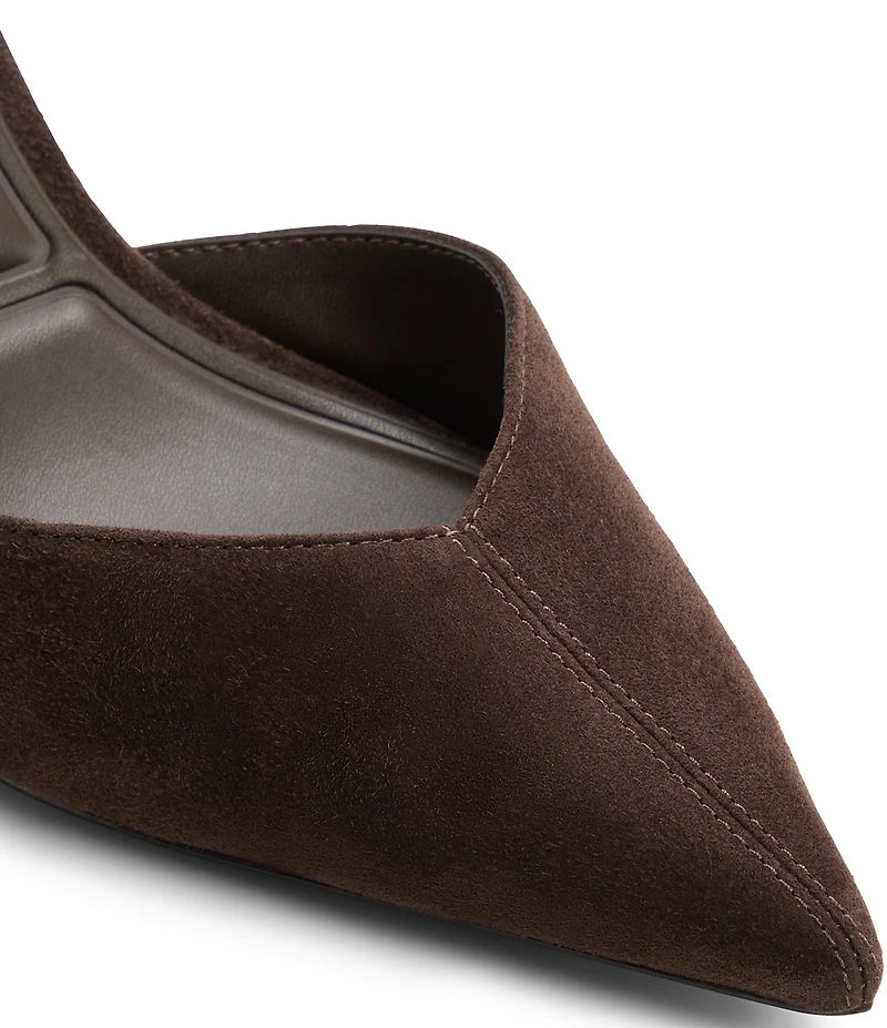 ALDO Olivia Suede Slingback Pointed Toe Pumps