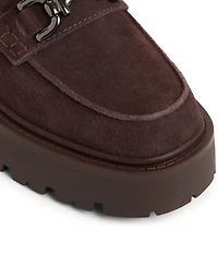 ALDO Oneameth Suede Bit Buckle Lugged Platform Loafers