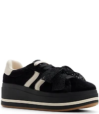 ALDO Paotlan Faux Fur Lace Bow Platform Wedge Sneakers