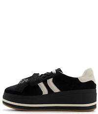 ALDO Paotlan Faux Fur Lace Bow Platform Wedge Sneakers