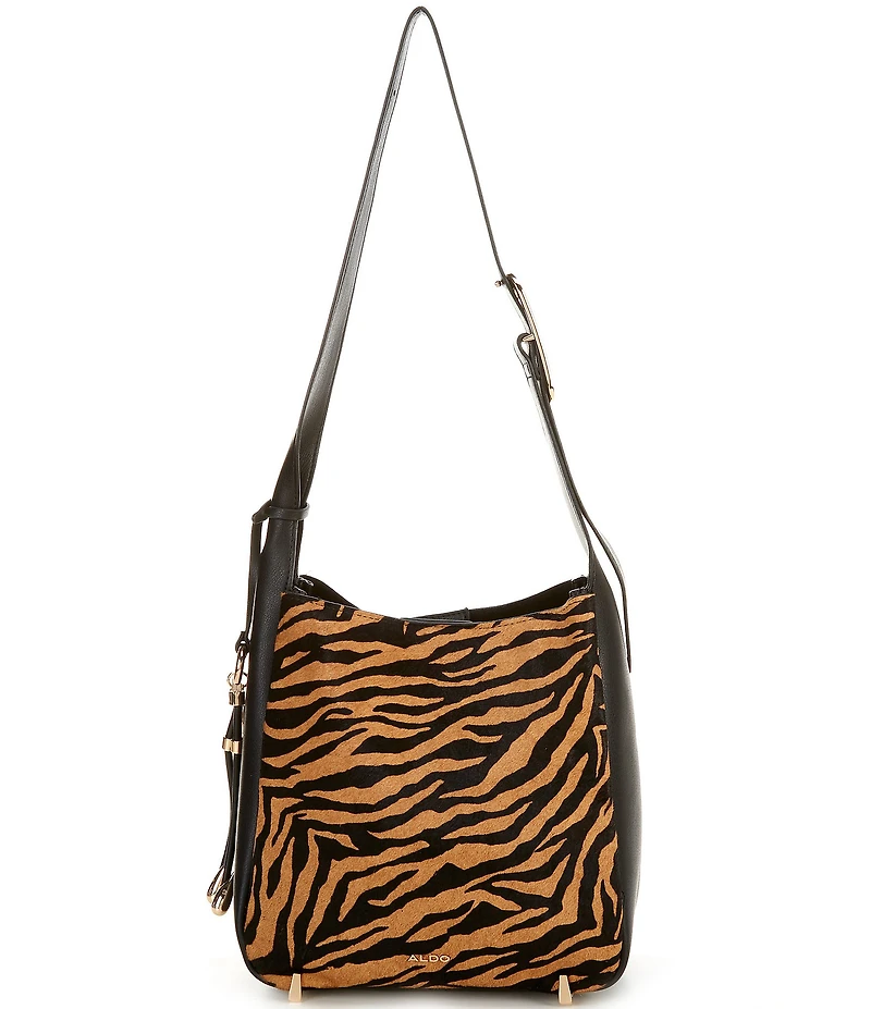 ALDO Qadode Tiger Print Bucket Shoulder Bag