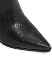 ALDO Saddle Leather Buckle Strap Tall Dress Boots