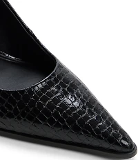 ALDO Samantha Croco Embossed Pointed Toe Slingback Pumps