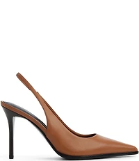 ALDO Samantha Leather Pointed Toe Slingback Pumps