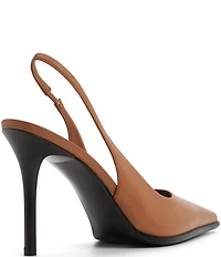 ALDO Samantha Leather Pointed Toe Slingback Pumps