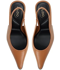 ALDO Samantha Leather Pointed Toe Slingback Pumps