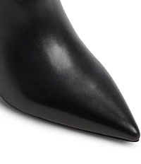 ALDO Saphiria Leather Pointed Toe Stiletto Tall Dress Boots