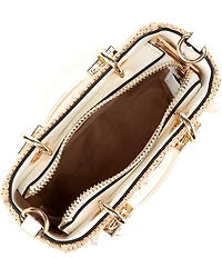 ALDO Seashellminiix Resort Straw Satchel Top Handle Bag