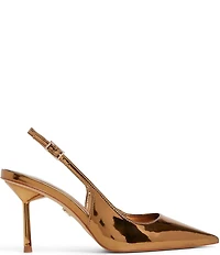 ALDO Seralina Mirror Metallic Slingback Pointed Toe Dress Pumps