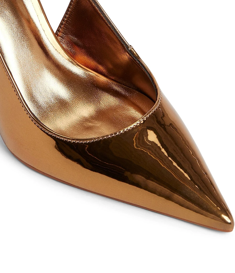 ALDO Seralina Mirror Metallic Slingback Pointed Toe Dress Pumps