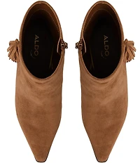 ALDO Shanah Suede Fringed Snip Toe Booties