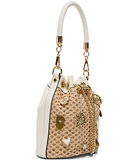 ALDO Shellinax Crochet Seashell Bucket Bag