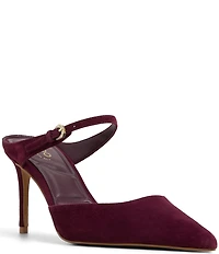 ALDO Sidnney Suede Buckle Strap Dress Mules