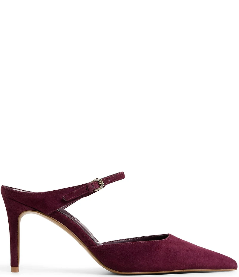 ALDO Sidnney Suede Buckle Strap Dress Mules