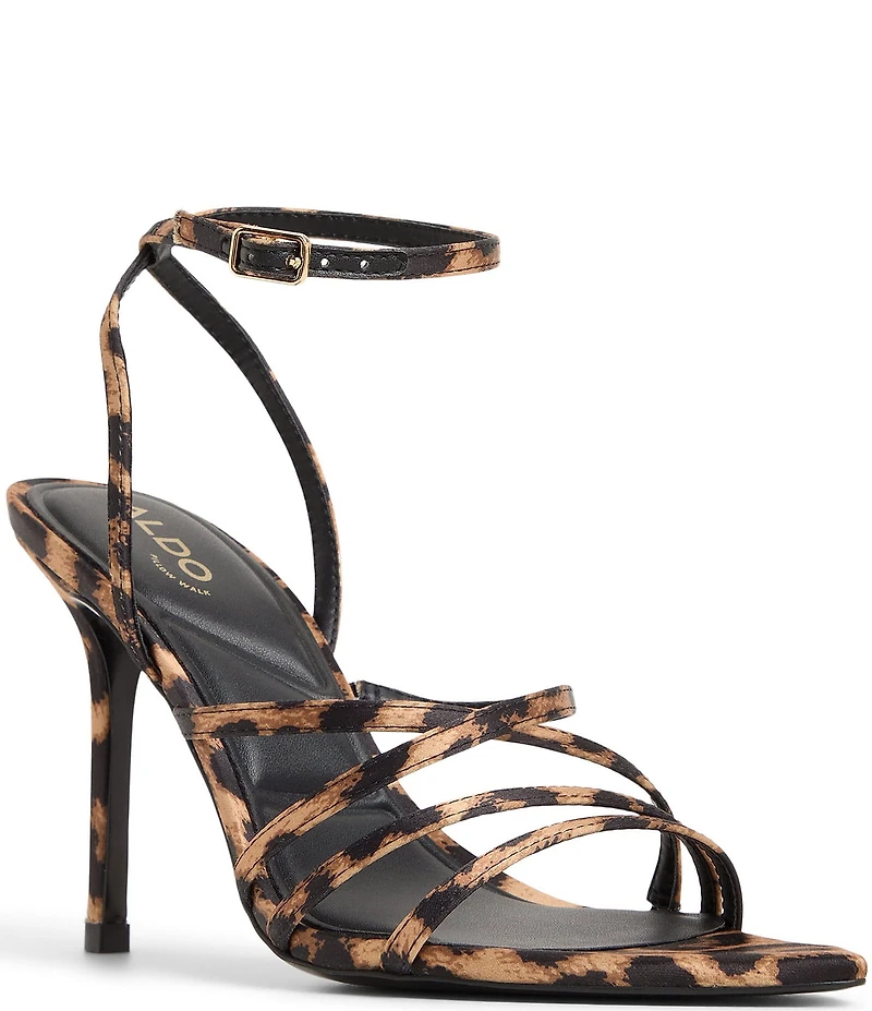 ALDO Solania Leopard Print Strappy Pointed Toe Dress Sandals