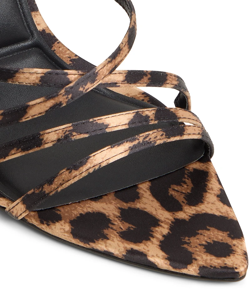ALDO Solania Leopard Print Strappy Pointed Toe Dress Sandals