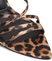 ALDO Solania Leopard Print Strappy Pointed Toe Dress Sandals